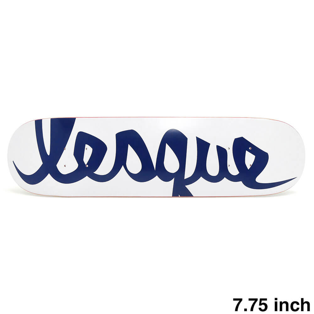 LESQUE DECK レスケ デッキ TEAM LOGO WHITE/NAVY 7.75