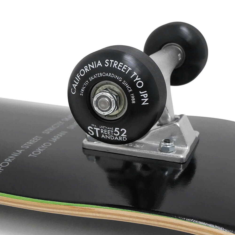 CALIFORNIA STREET カリフォルニアストリート コンプリートセット（スケートボード完成品）子供用 SIMPLE BLACK MINI 7.25 ブランク-6