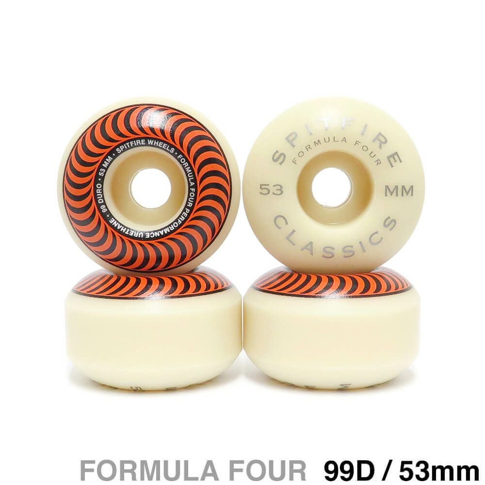 SPITFIRE WHEEL スピットファイヤー ウィール FORMULA FOUR (F4) CLASSIC 99D ORANGE 53mm