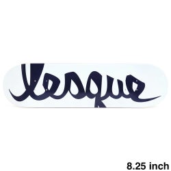 LESQUE DECK レスケ デッキ TEAM LOGO WHITE/NAVY 8.25