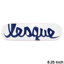 LESQUE DECK レスケ デッキ TEAM LOGO WHITE/NAVY 8.25