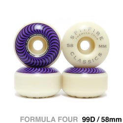 SPITFIRE WHEEL スピットファイヤー ウィール FORMULA FOUR (F4) CLASSIC 99D PURPLE 58mm