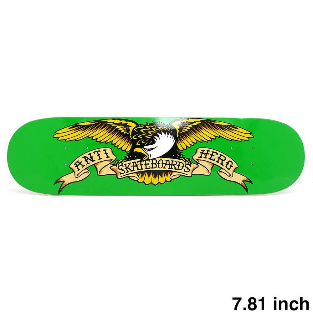 ANTIHERO DECK アンチヒーロー デッキ TEAM CLASSIC EAGLE GREEN 7.81