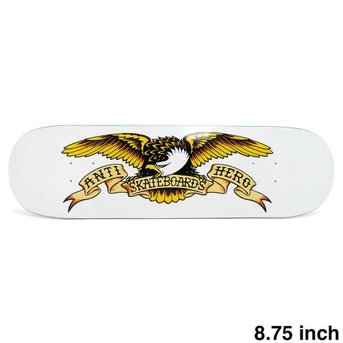 ANTIHERO DECK アンチヒーロー デッキ TEAM CLASSIC EAGLE WHITE 8.75