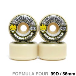 SPITFIRE WHEEL スピットファイヤー ウィール FORMULA FOUR (F4) CONICAL 99D YELLOW PRINT 56mm