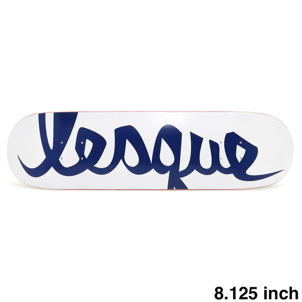 LESQUE DECK レスケ デッキ TEAM LOGO WHITE/NAVY 8.125