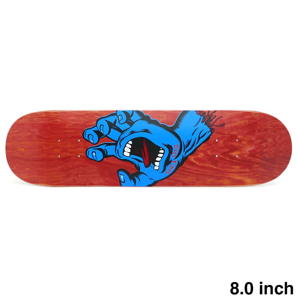 SANTA CRUZ DECK サンタクルーズ デッキ TEAM SCREAMING HAND RED STAIN 8.0
