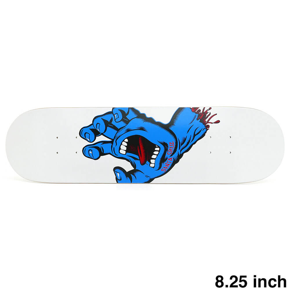 SANTA CRUZ DECK サンタクルーズ デッキ TEAM SCREAMING HAND WHITE 8.25