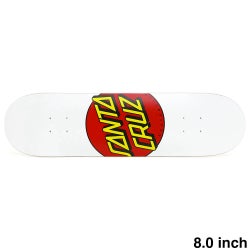 SANTA CRUZ DECK サンタクルーズ デッキ TEAM CLASSIC DOT WHITE 8.0