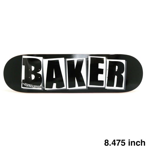 BAKER DECK ベイカー デッキ TEAM BRAND LOGO BLACK/WHITE 8.475