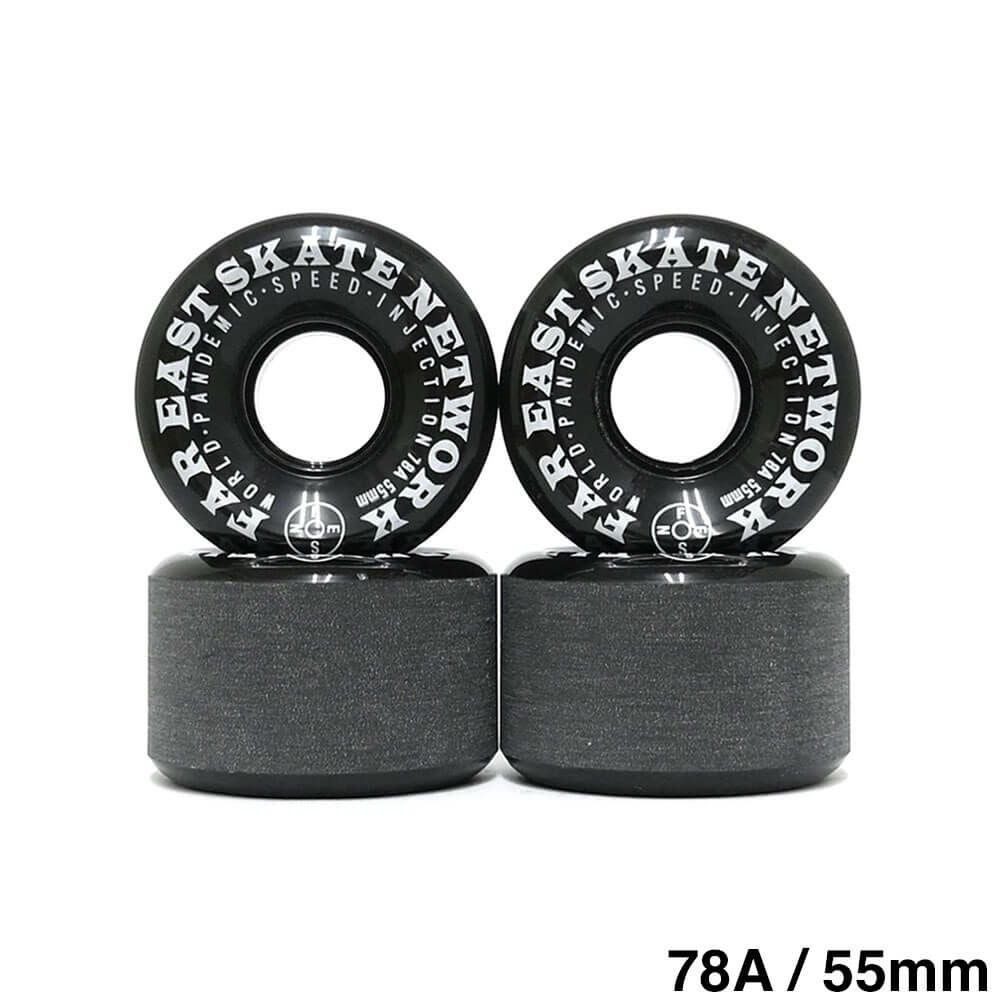 FESN WHEEL エフイーエスエヌ ウィール W.P.S.I HARDCORE SOFT SLIDE 78A ROUND LIP 黒 55mm
