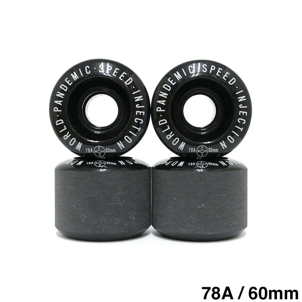 FESN WHEEL エフイーエスエヌ ウィール W.P.S.I HARDCORE SOFT SLIDE 78A ROUND LIP 黒 60mm