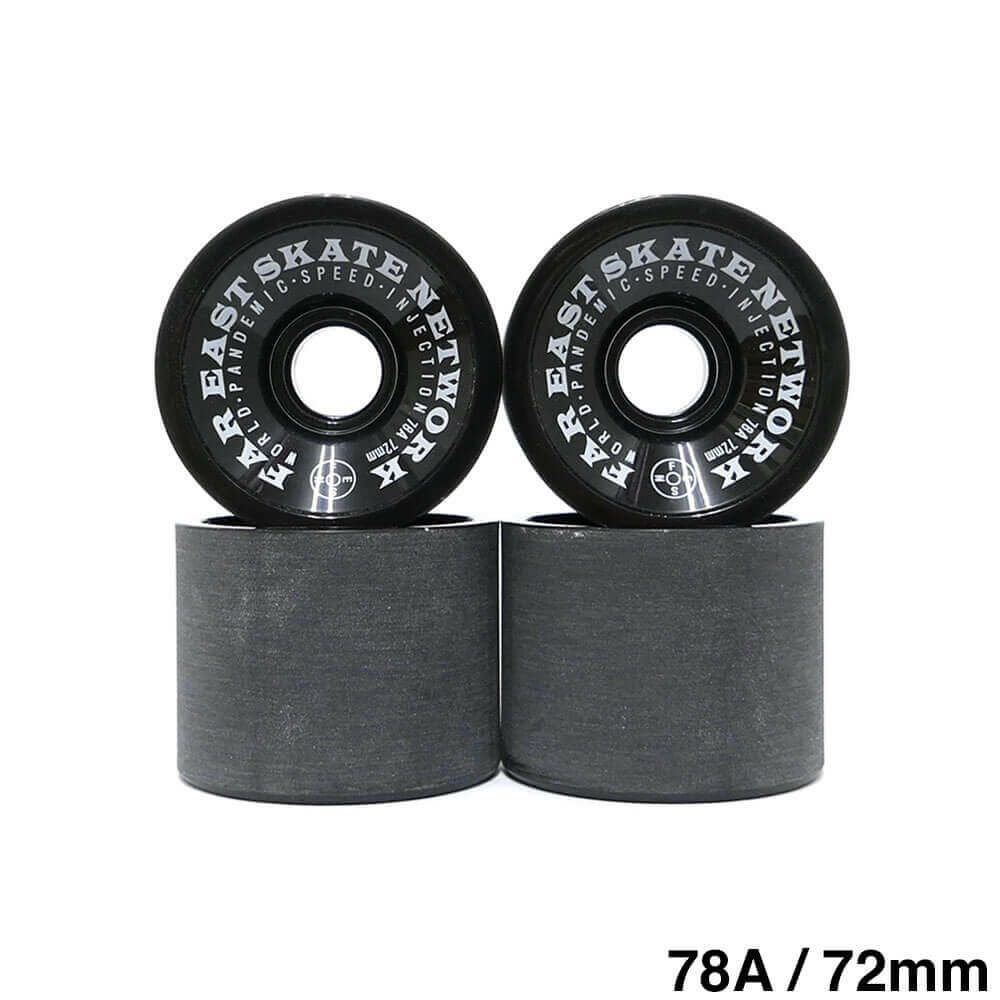 FESN WHEEL エフイーエスエヌ ウィール W.P.S.I HARDCORE SOFT SLIDE 78A SQUARE LIP 黒 72mm