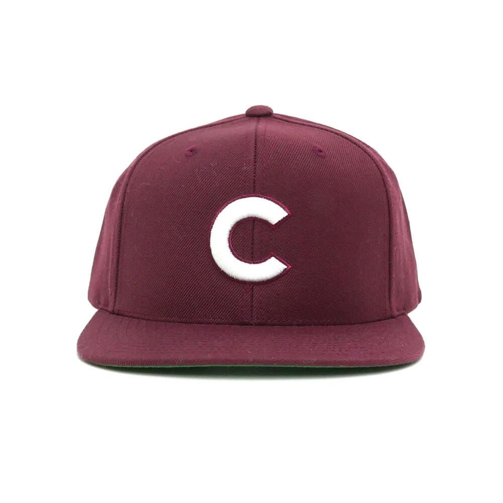 COLOR COMMUNICATIONS CAP カラーコミュニケーションズ キャップ BBC SNAPBACK BURGUNDY 1