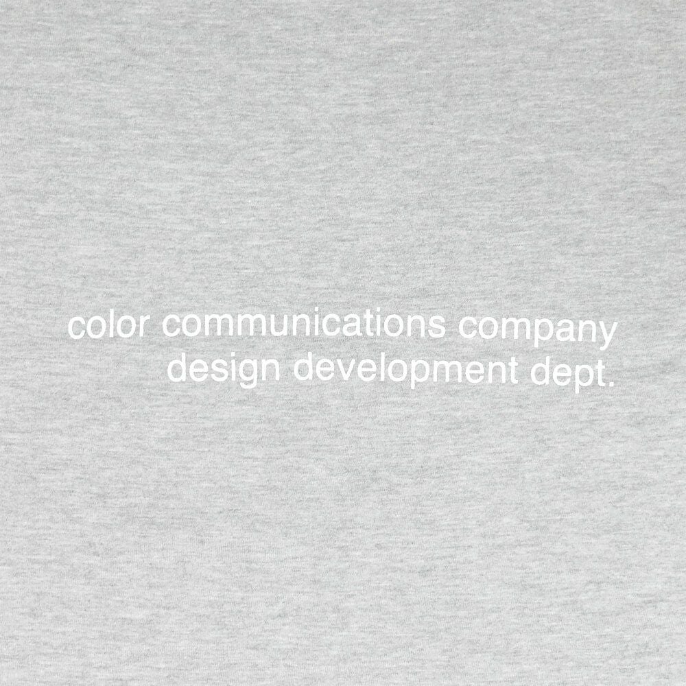 COLOR COMMUNICATIONS LONG SLEEVE カラーコミュニケーションズ ロングスリーブTシャツ CLR EMB GREY 2