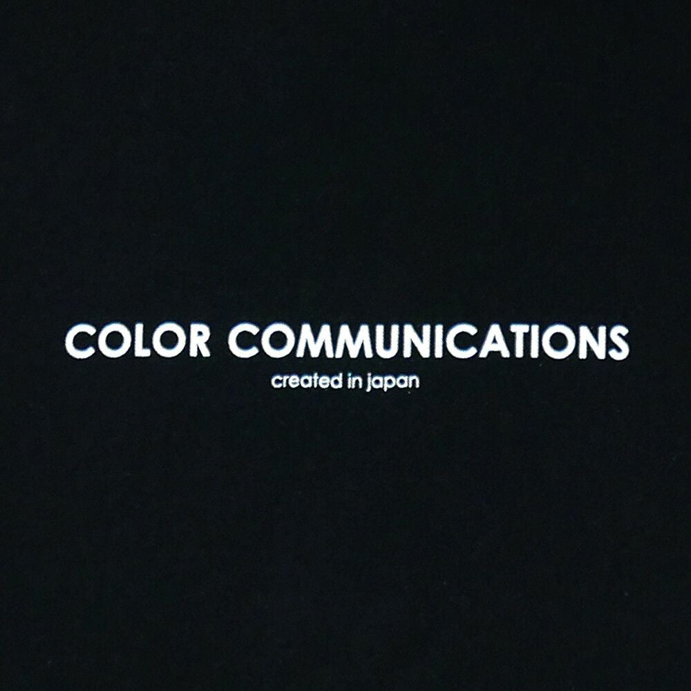 COLOR COMMUNICATIONS LONG SLEEVE カラーコミュニケーションズ ロングスリーブTシャツ HP HEADER BLACK 1
