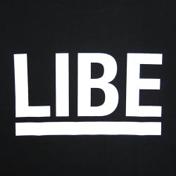 LIBE T-SHIRT ライブ Ｔシャツ BIG LOGO BLACK 1