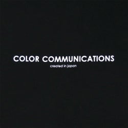 COLOR COMMUNICATIONS T-SHIRT カラーコミュニケーションズ Tシャツ HP HEADER BLACK 1