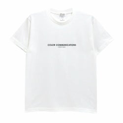COLOR COMMUNICATIONS T-SHIRT カラーコミュニケーションズ Tシャツ HP HEADER WHITE 