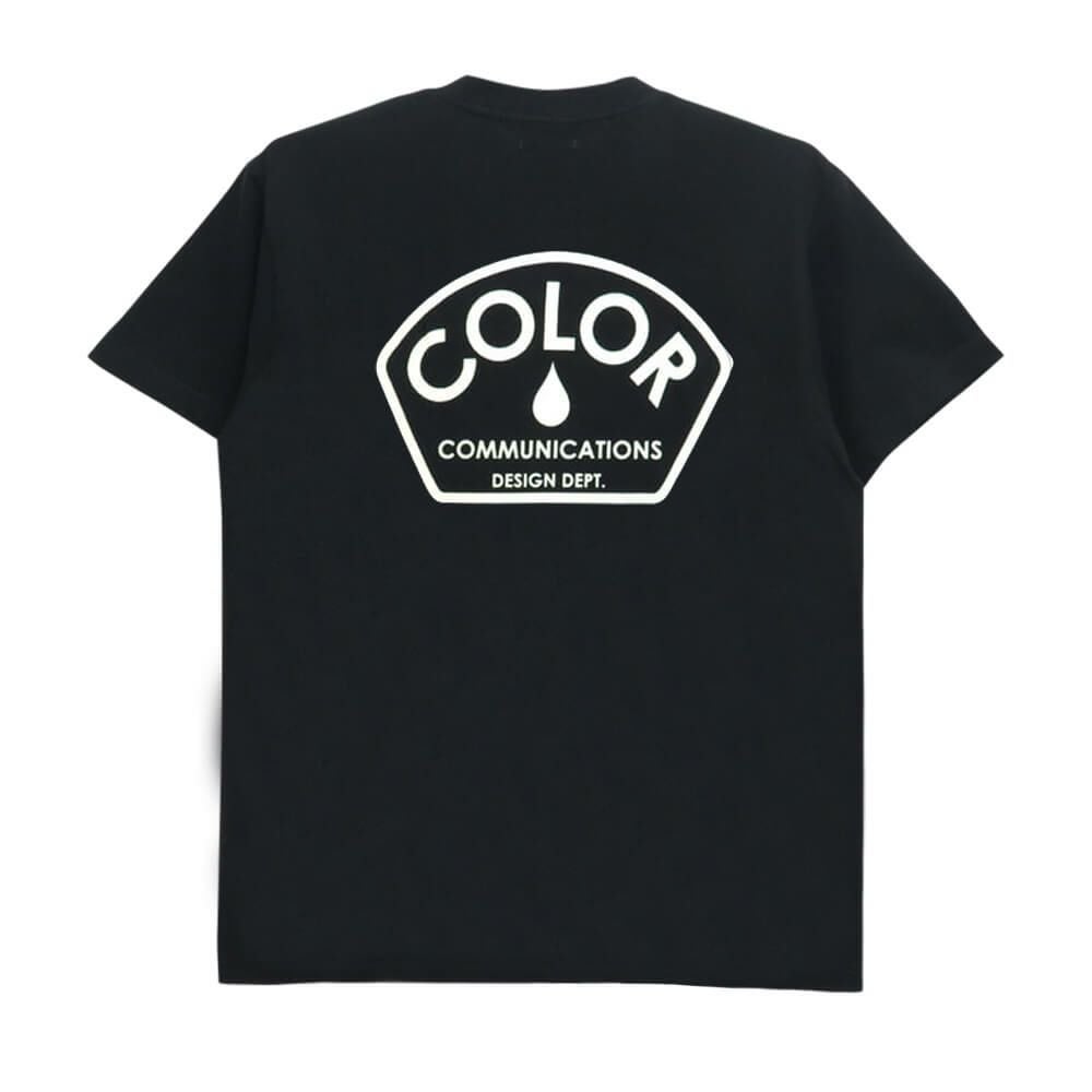 COLOR COMMUNICATIONS T-SHIRT カラーコミュニケーションズ Tシャツ DESIGN DEPT BLACK 