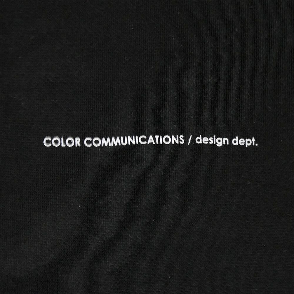 COLOR COMMUNICATIONS CREW SWEAT カラーコミュニケーションズ トレーナー DRIP EMB BLACK 2