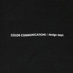 COLOR COMMUNICATIONS CREW SWEAT カラーコミュニケーションズ トレーナー DRIP EMB BLACK 2