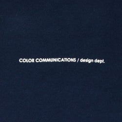 COLOR COMMUNICATIONS CREW SWEAT カラーコミュニケーションズ トレーナー DRIP EMB NAVY 2