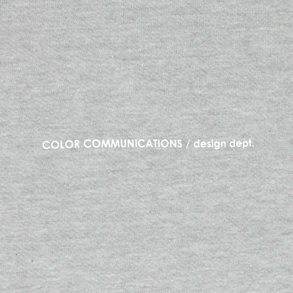 COLOR COMMUNICATIONS CREW SWEAT カラーコミュニケーションズ トレーナー DRIP EMB GREY 2