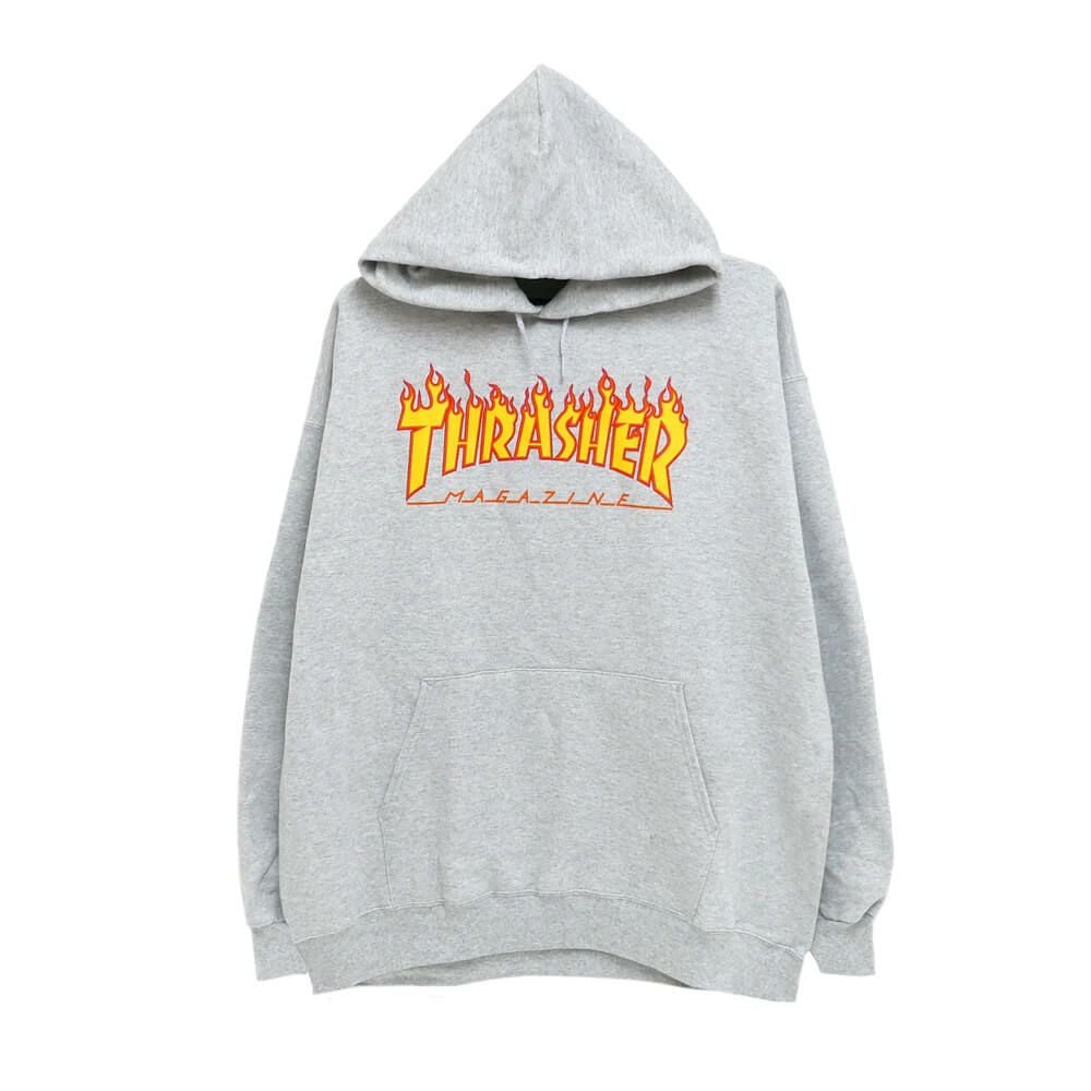 決算セール！） THRASHER HOOD スラッシャー パーカー FLAME GREY（US