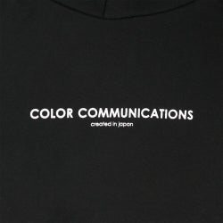 COLOR COMMUNICATIONS HOOD カラーコミュニケーションズ パーカー HP HEADER BLACK 1
