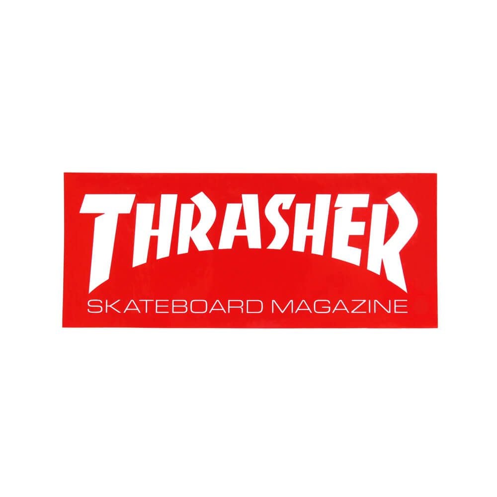THRASHER STICKER スラッシャー ステッカー SKATE MAG MEDIUM RED（US