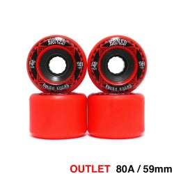 クルージング用 BONES SOFT WHEEL ボーンズ ソフトウィール ATF ROUGH RIDERS RUNNERS 赤 59mm
