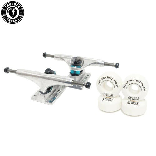 足回りセット THUNDER SET サンダー トラック＆ウィール＆ベアリングセット（トリック用） スケートボード スケボー 1