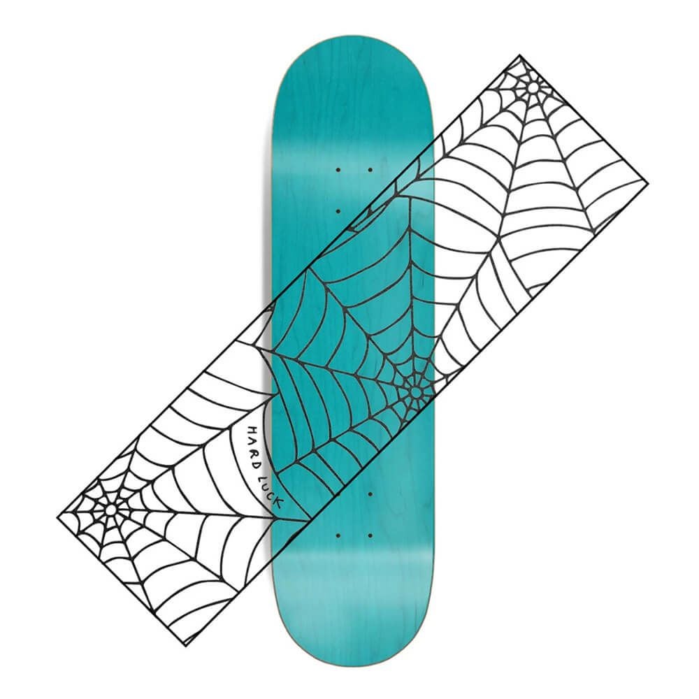 ハードラック スケボー HARD LUCK スケートボード コンプリート デッキ HARD LUCK DECKTAPE ハードラック デッキテープ REVERSE WEB（9inch x