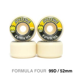 SPITFIRE WHEEL スピットファイヤー ウィール FORMULA FOUR (F4) CONICAL 99D YELLOW PRINT 52mm 1