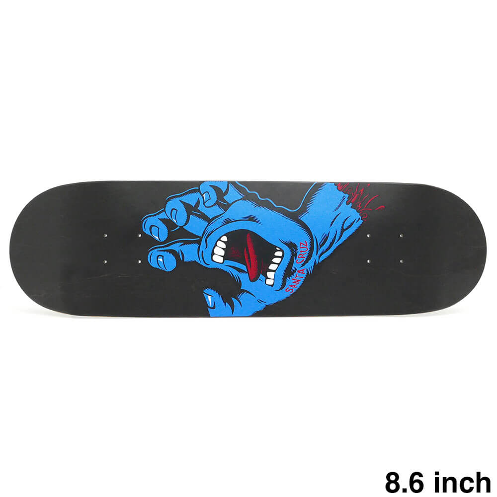 SANTA CRUZ DECK サンタクルーズ デッキ TEAM SCREAMING HAND BLACK STAIN 8.6