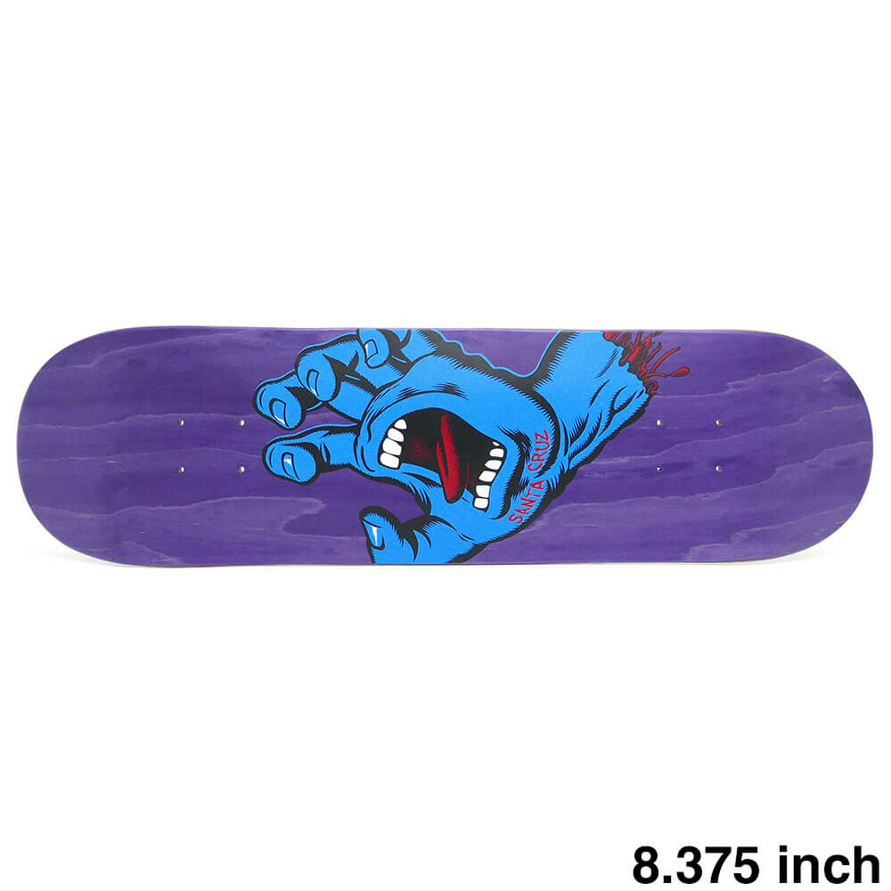 SANTA CRUZ DECK サンタクルーズ デッキ TEAM SCREAMING HAND PURPLE STAIN 8.375