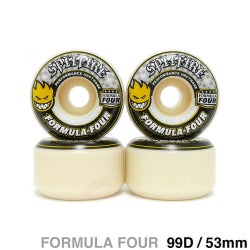 SPITFIRE WHEEL スピットファイヤー ウィール FORMULA FOUR (F4) CONICAL 99D YELLOW PRINT 53mm