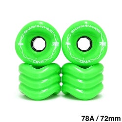 クルージング用 SHARK WHEEL SOFT WHEEL シャークウィール ソフトウィール DNA（78A） GECKO GREEN 72mm