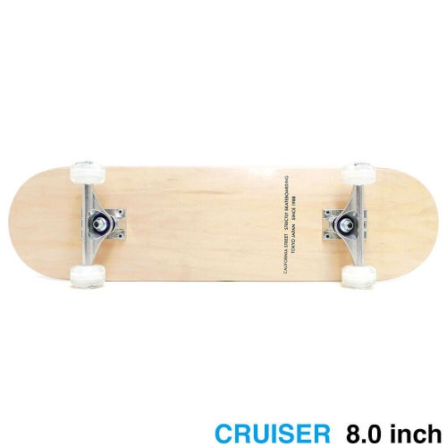 CALIFORNIA STREET カリフォルニアストリート コンプリートセット（スケートボード完成品） SIMPLE CLEAR 8.0（クルーザー） ブランク