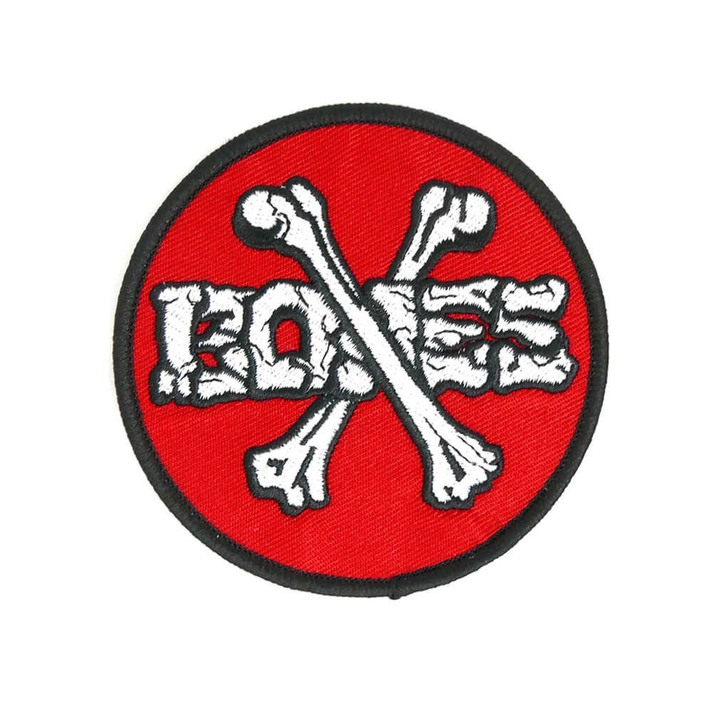 POWELL PERALTA PATCH パウエルペラルタ ワッペン CROSS BONES RED