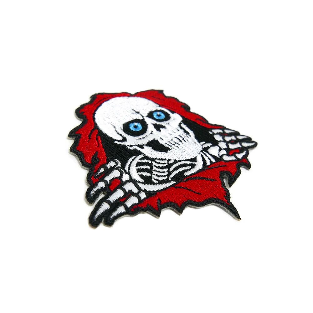 POWELL PERALTA PATCH パウエルペラルタ ワッペン RIPPER 3INCH WHITE