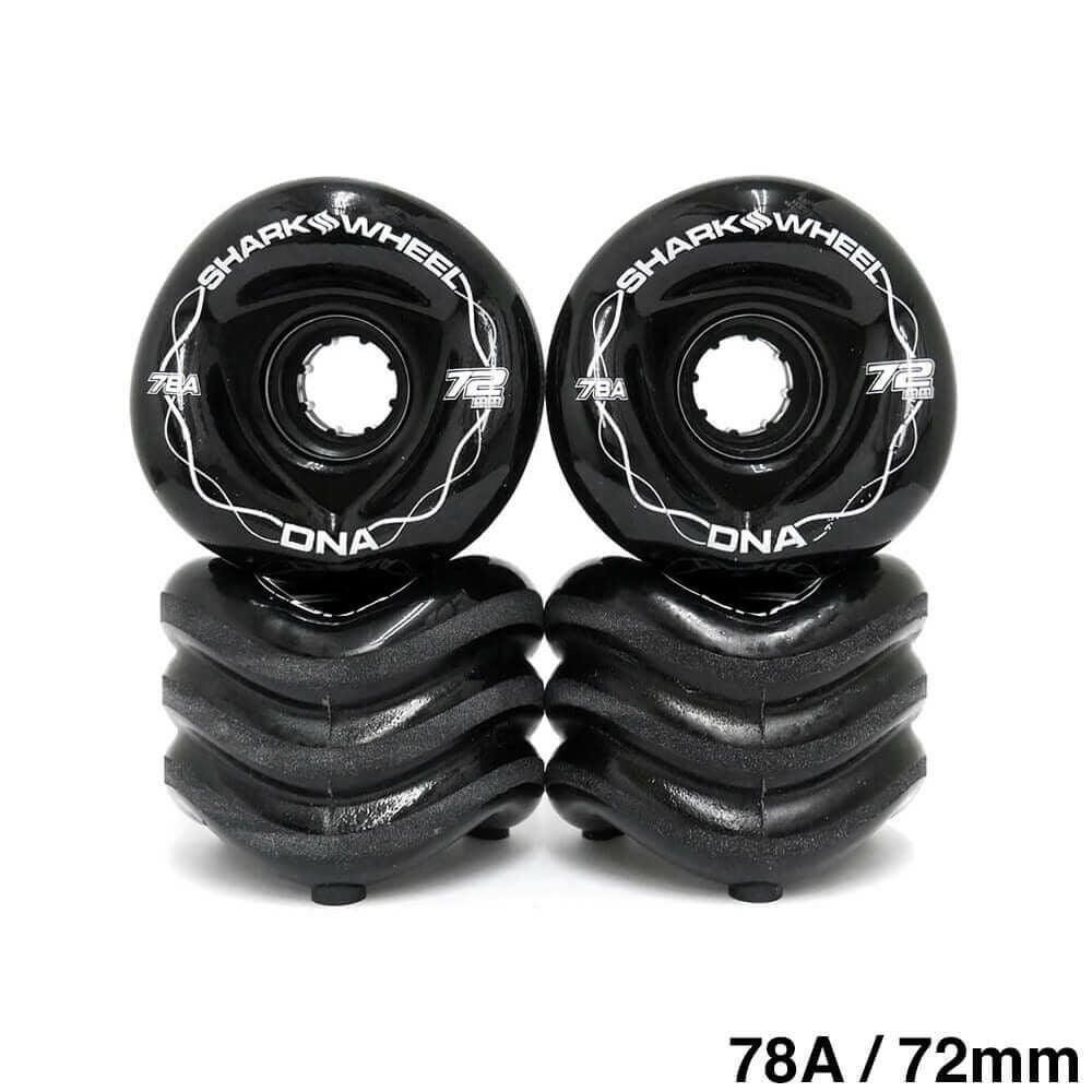 SHARK WHEEL シャークウィール ソフトウィール（クルーザー） DNA 78A BLACK 72mm