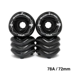 SHARK WHEEL シャークウィール ソフトウィール（クルーザー） DNA 78A BLACK 72mm