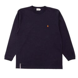 COLOR COMMUNICATIONS LONG SLEEVE カラーコミュニケーションズ ロングスリーブTシャツ DRIP EMB CLR NAVY 1