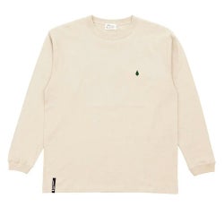 COLOR COMMUNICATIONS LONG SLEEVE カラーコミュニケーションズ ロングスリーブTシャツ DRIP EMB CLR STONE 1