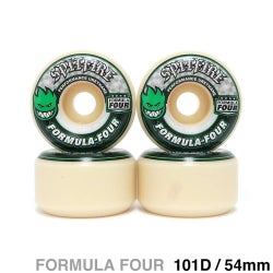 SPITFIRE WHEEL スピットファイヤー ウィール FORMULA FOUR (F4) CONICAL 101D GREEN PRINT 54mm