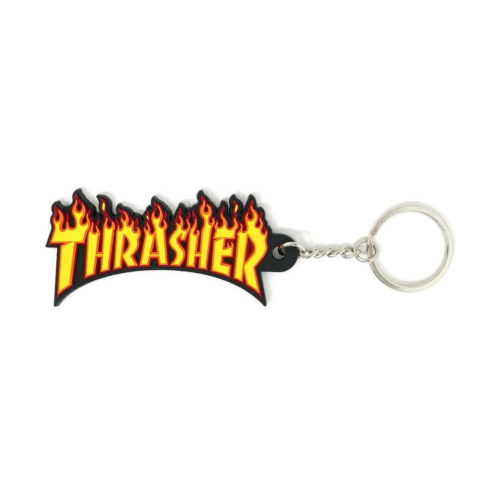 THRASHER KEYHOLDER スラッシャー キーホルダー FLAME KEY CHAIN（US