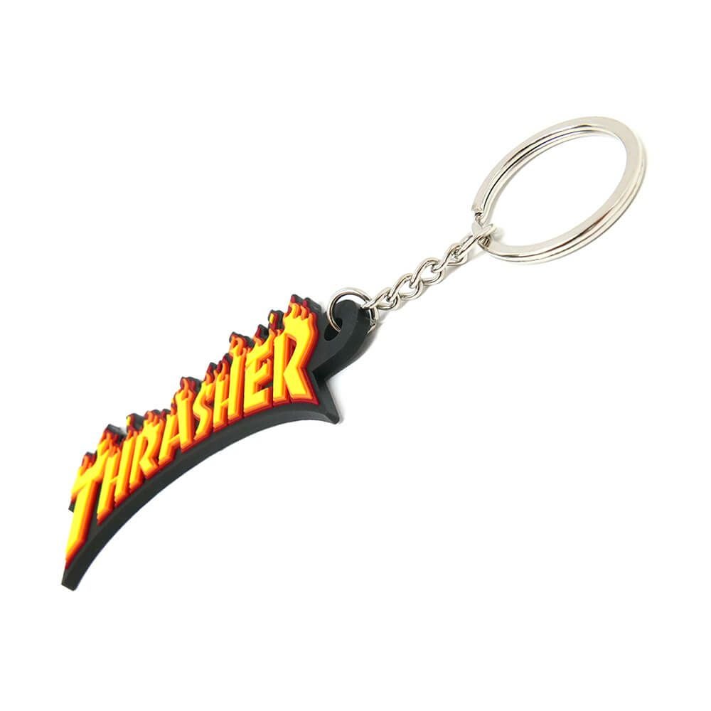THRASHER KEYHOLDER スラッシャー キーホルダー FLAME KEY CHAIN（US