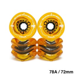 SHARK WHEEL シャークウィール ソフトウィール（クルーザー） DNA TRANSPARENT（78A） AMBER 72mm